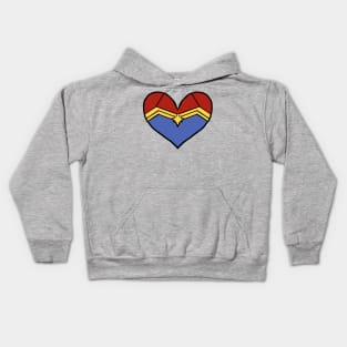 Marvelous Captain Heart Kids Hoodie